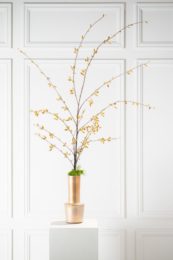 Kunstbloem Rozenbottel Tak Bruin/Groen | 121 cm - NU PUUR &amp; GROEN