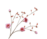 Kunstbloem Rozenbottel Tak Roze LT REAL TOUCH | 106 cm