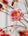 Kunstbloem Rozenbottel Tak Roze LT REAL TOUCH | 106 cm - NU PUUR & GROEN