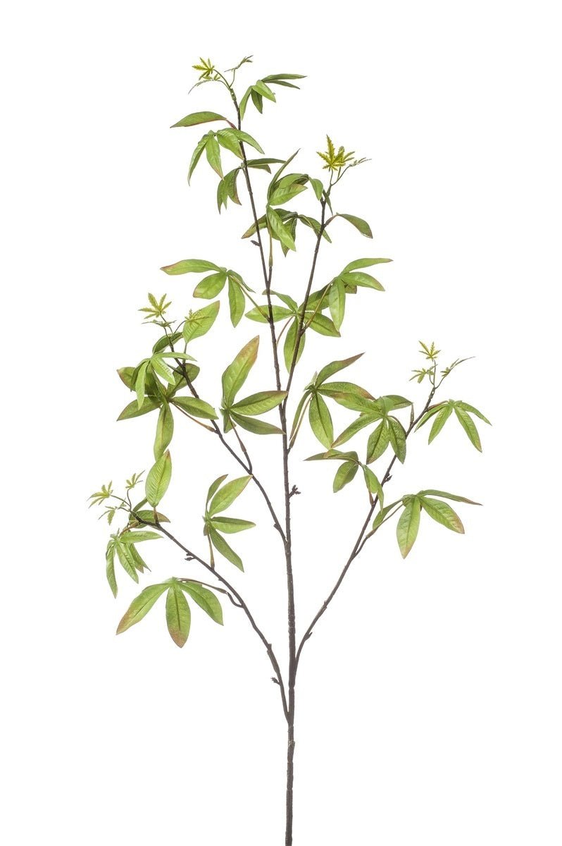 Kunstbloem Schefflera Tak Groen | 117 cm - NU PUUR & GROEN