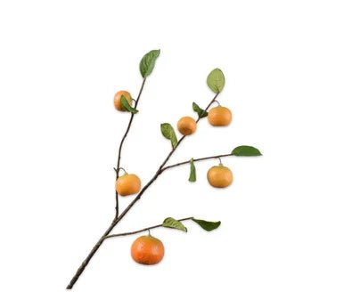 Kunstbloem Sinaasappel Tak Oranje | 92 cm - NU PUUR & GROEN