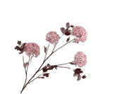 Kunstbloem Sneeuwbal Tak Mauve | 130 cm