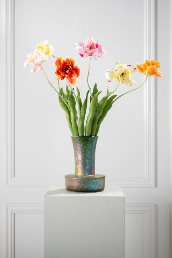 Kunstbloem Tulp Steel Oranje RT | 72 cm - NU PUUR & GROEN
