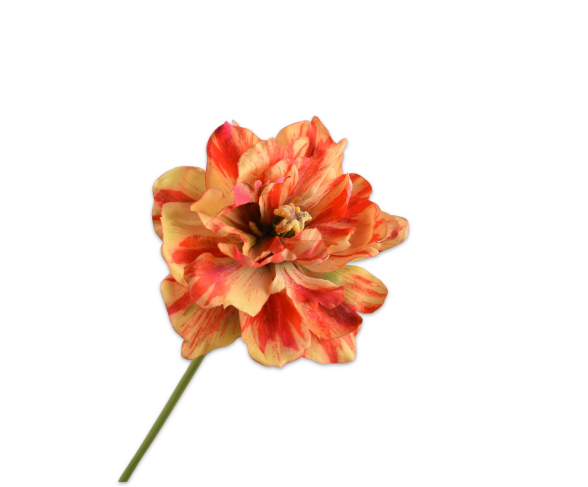 Kunstbloem Tulp Steel Rood/Geel | 69 cm - NU PUUR & GROEN