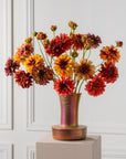 Kunstbloem Zinnia Tak Creme/Paars REAL TOUCH | 62 cm - NU PUUR & GROEN