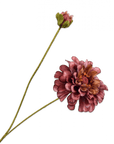 Kunstbloem Zinnia Tak Mauve/Groen REAL TOUCH | 62 cm - NU PUUR & GROEN