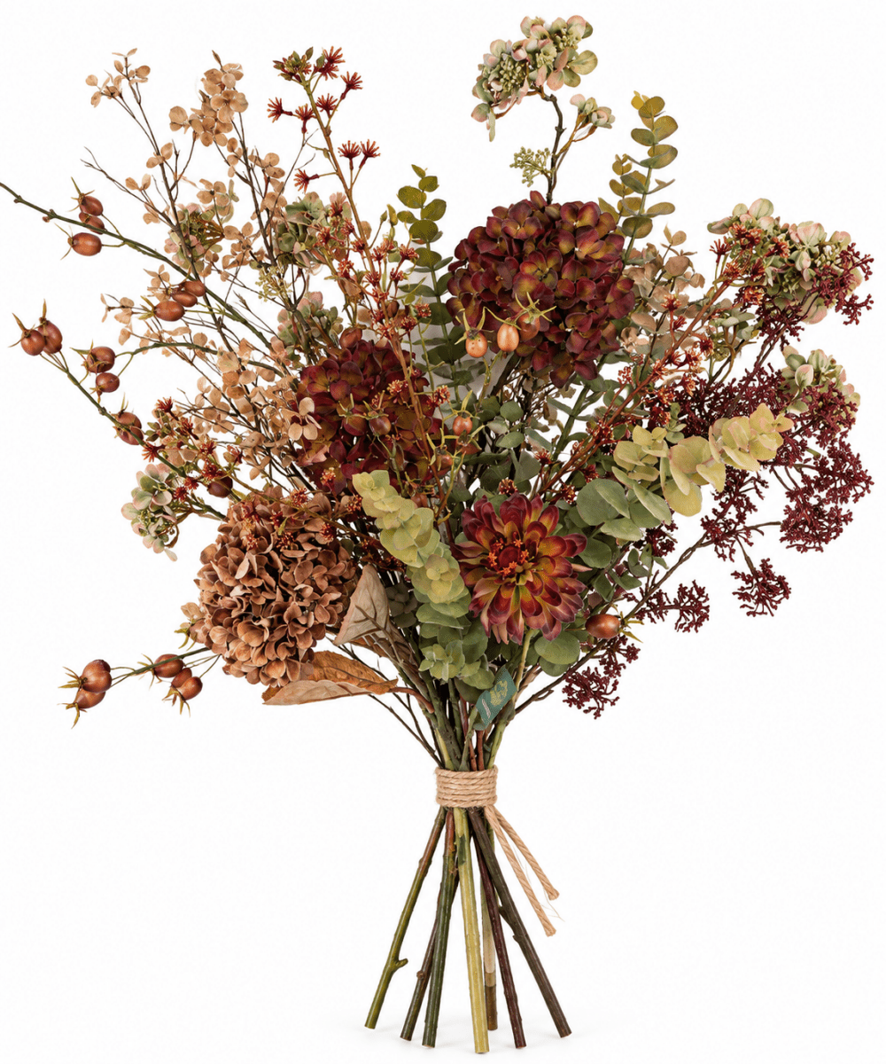 Kunstbloemen boeket | Autumn Elegance - NU PUUR & GROEN