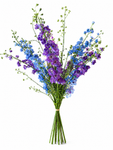 Kunstbloemen boeket | Delphinium Blue Small