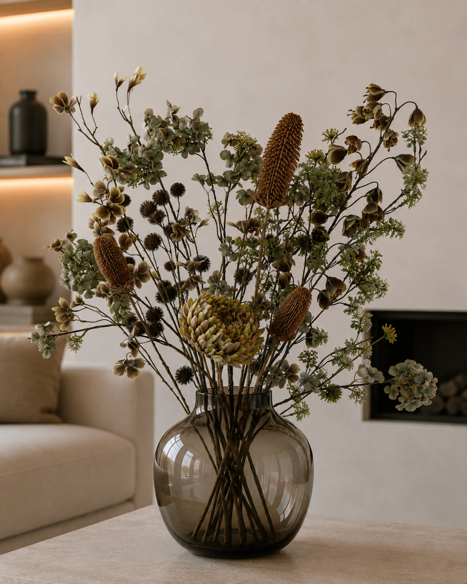 Kunstbloemen Boeket | Olivia - NU PUUR & GROEN
