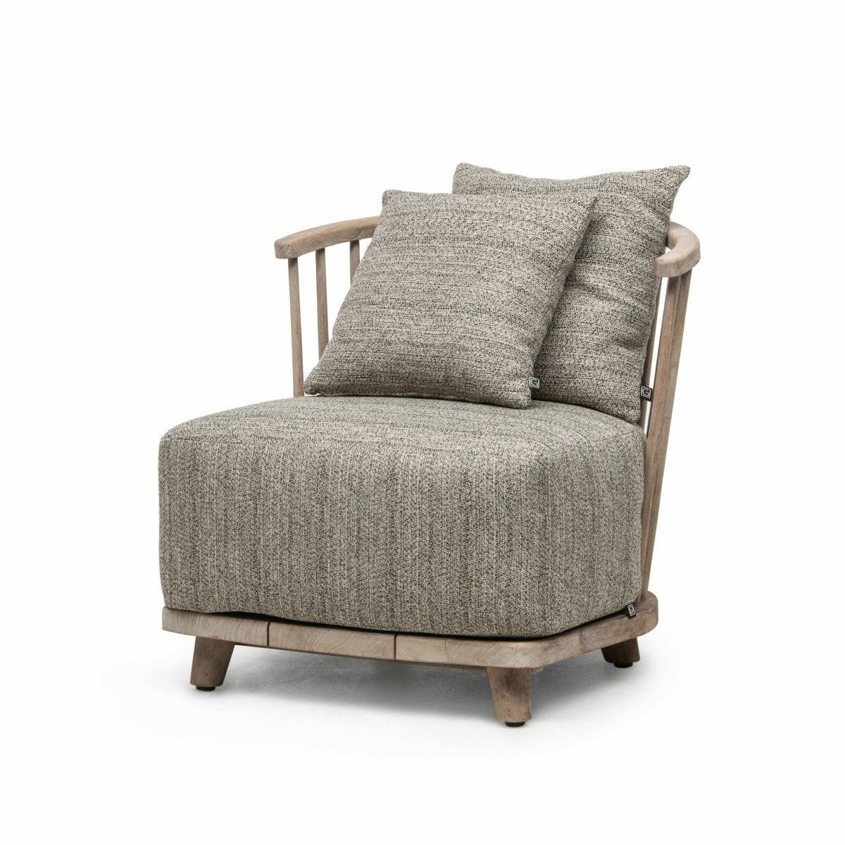 Lounge Carol 1-Seater | Teak Natural Grey - NU PUUR & GROEN