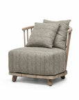 Lounge Carol 1-Seater | Teak Natural Grey - NU PUUR & GROEN