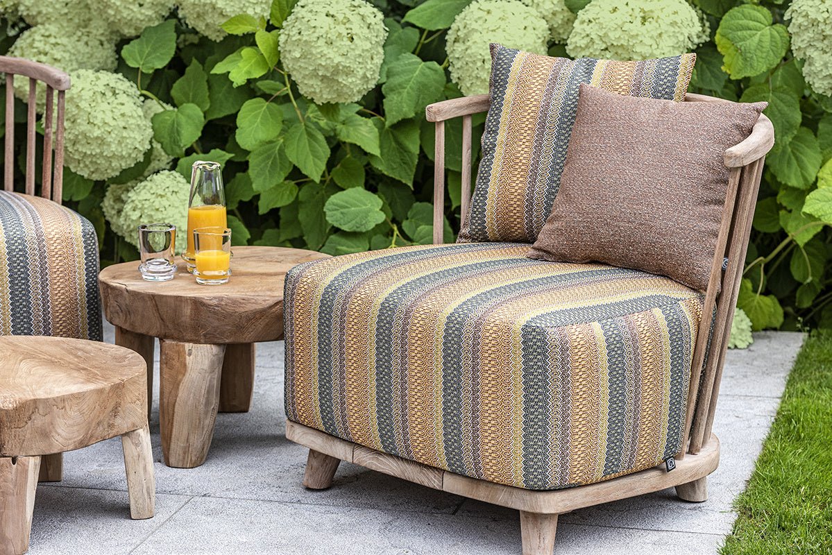 Lounge Carol 1-Seater | Teak Natural Grey - NU PUUR & GROEN