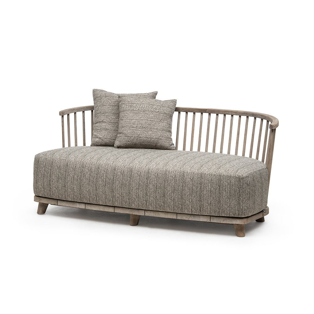 Lounge Carol 2-Seater | Teak Natural Grey - NU PUUR & GROEN