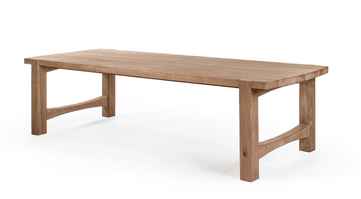 Low Dining Table Jacoba | Teak Natural Grey - NU PUUR & GROEN