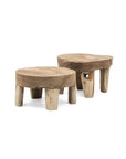 Low Table Samba Large | Teak Root Natural Grey - NU PUUR & GROEN