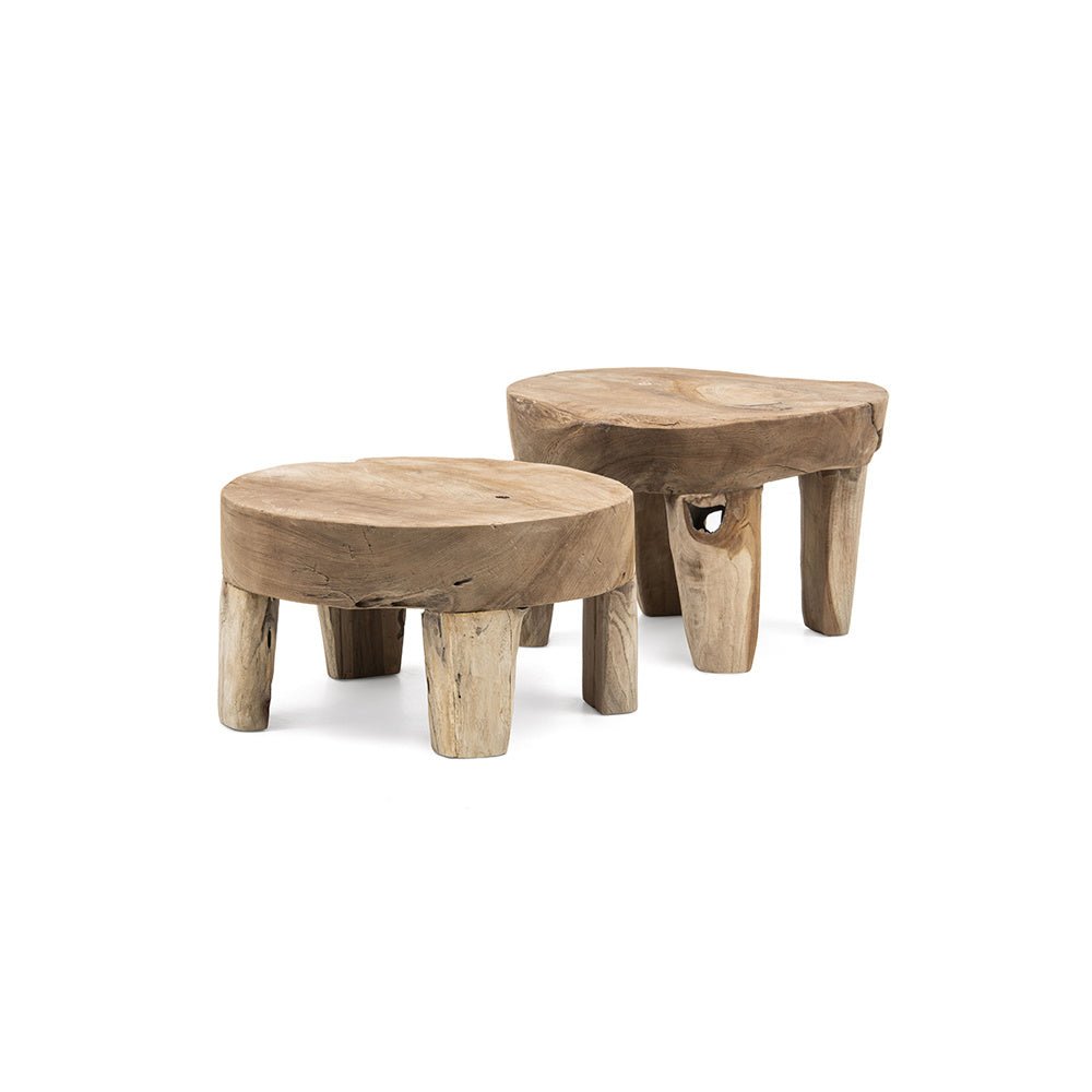 Low Table Samba Small | Teak Root Natural Grey - NU PUUR & GROEN