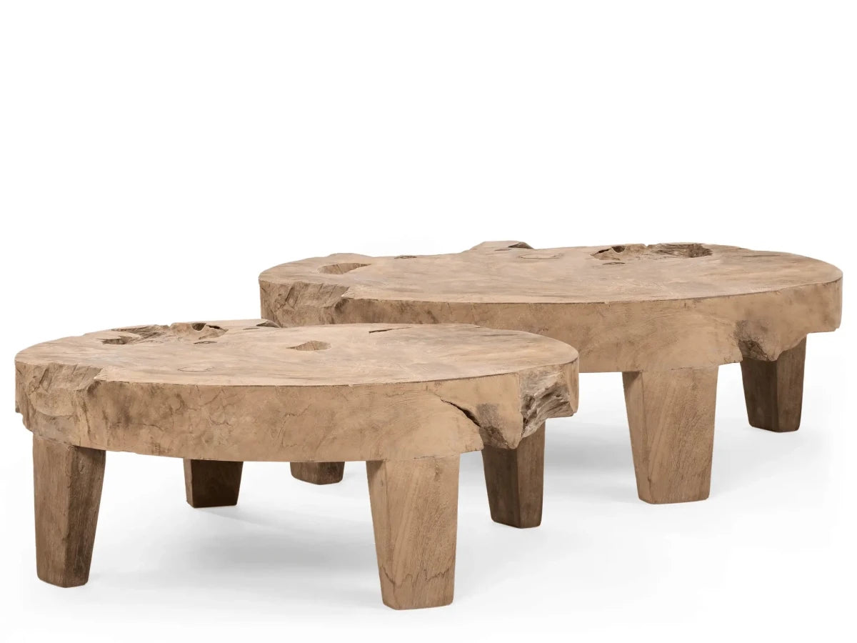 Low Table Samba XL | Teak Root Natural Grey - NU PUUR & GROEN