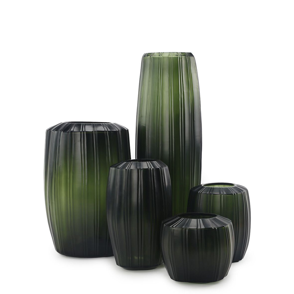 Vase Malibu Haut | Gris acier noir