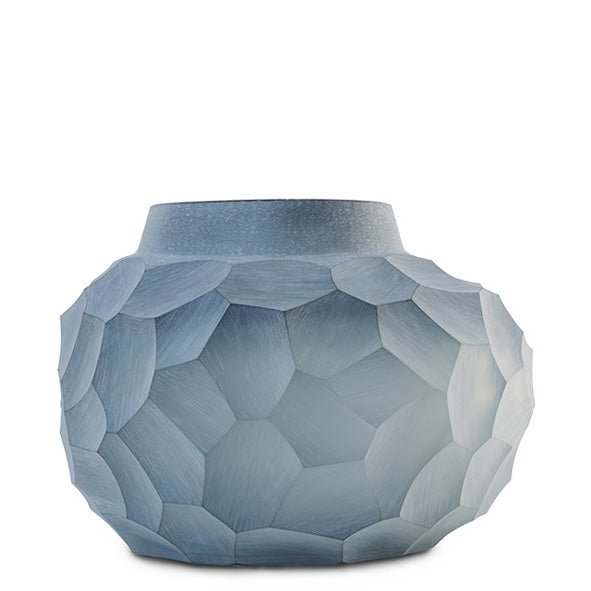 Masterpiece Vaas Antrim Round | Indigo/Clear - NU PUUR & GROEN