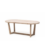 Oval Table Dan Small | Reclaimed Teak Natural Grey