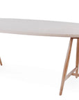 Oval Table Faye | Teak Natural Grey / Concrete Top - NU PUUR & GROEN