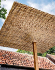 Parasol Yasmin | CL PE Wicker Natural / Teak & Concrete - NU PUUR & GROEN