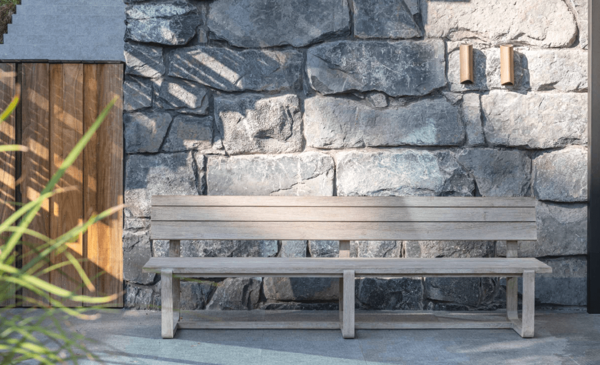 Park Bench Oslo Large | Teak Natural Grey - NU PUUR & GROEN