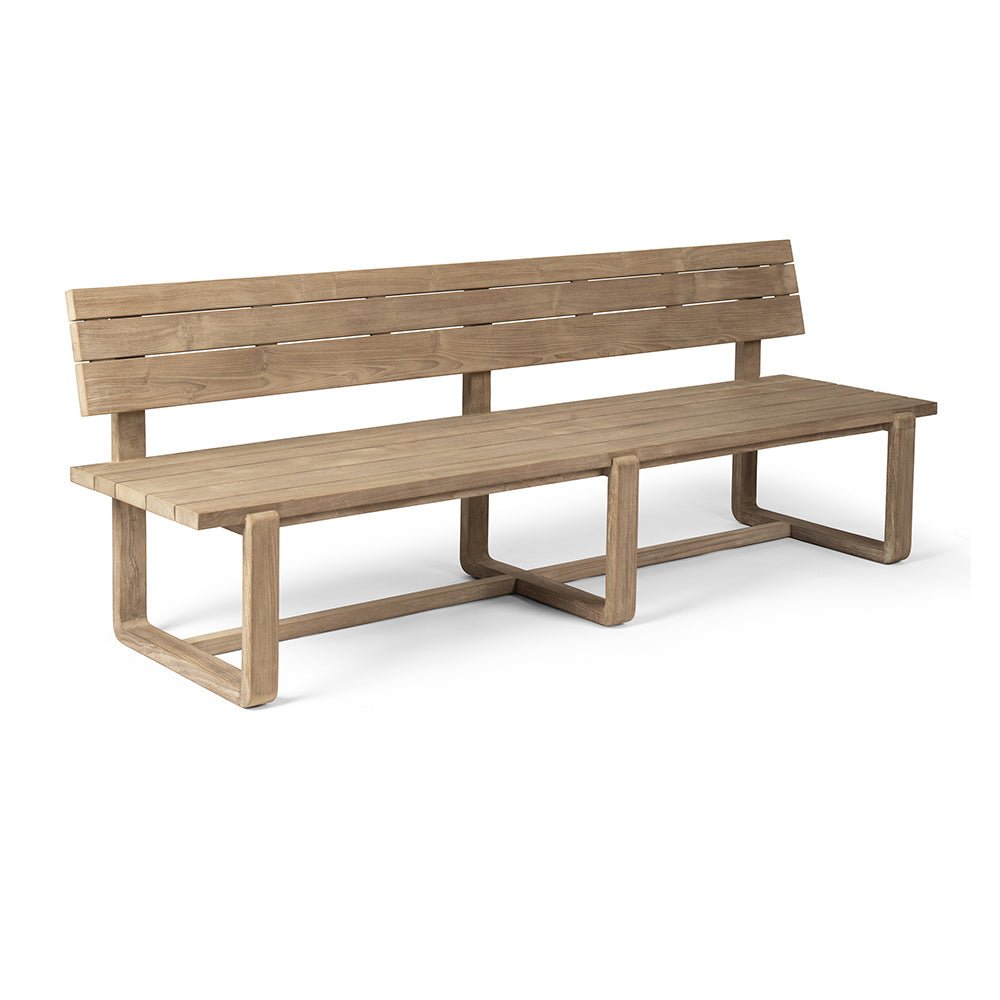 Park Bench Oslo Large | Teak Natural Grey - NU PUUR & GROEN