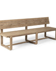 Park Bench Oslo Large | Teak Natural Grey - NU PUUR & GROEN