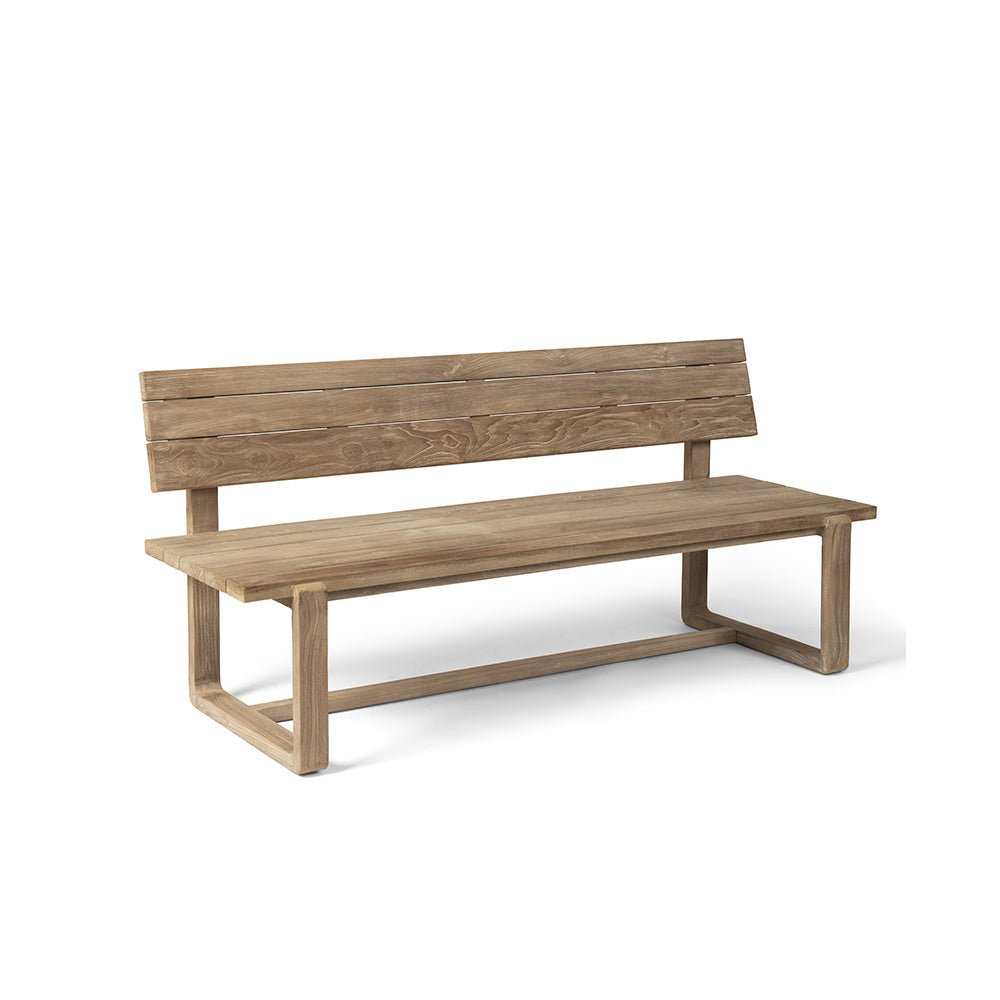 Park Bench Oslo Small | Teak Natural Grey - NU PUUR & GROEN