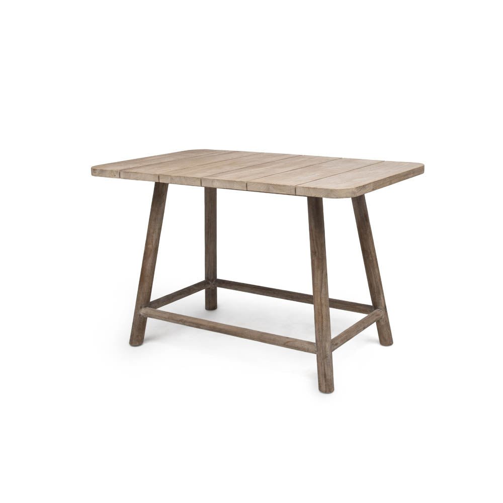 Rectangular Bar Table Mieke | Teak Natural Grey - NU PUUR & GROEN