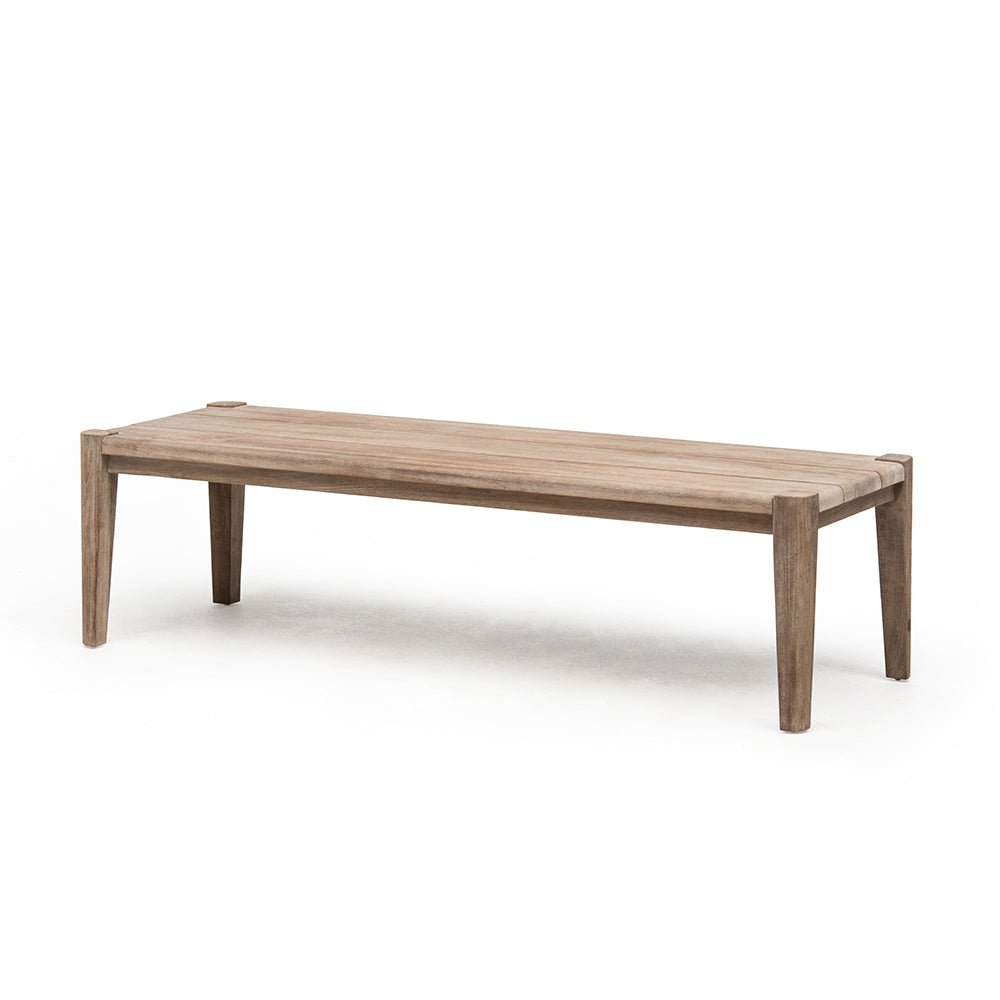 Rectangular Coffee Table Floor Large | Reclaimed Teak Natural Grey - NU PUUR & GROEN