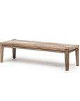 Rectangular Coffee Table Floor Small | Reclaimed Teak Natural Grey - NU PUUR & GROEN