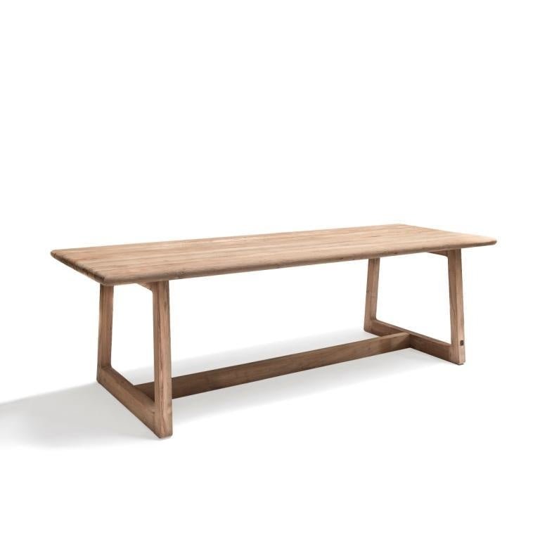 Rectangular Table Dennis Large | Reclaimed Teak Natural Grey - NU PUUR & GROEN