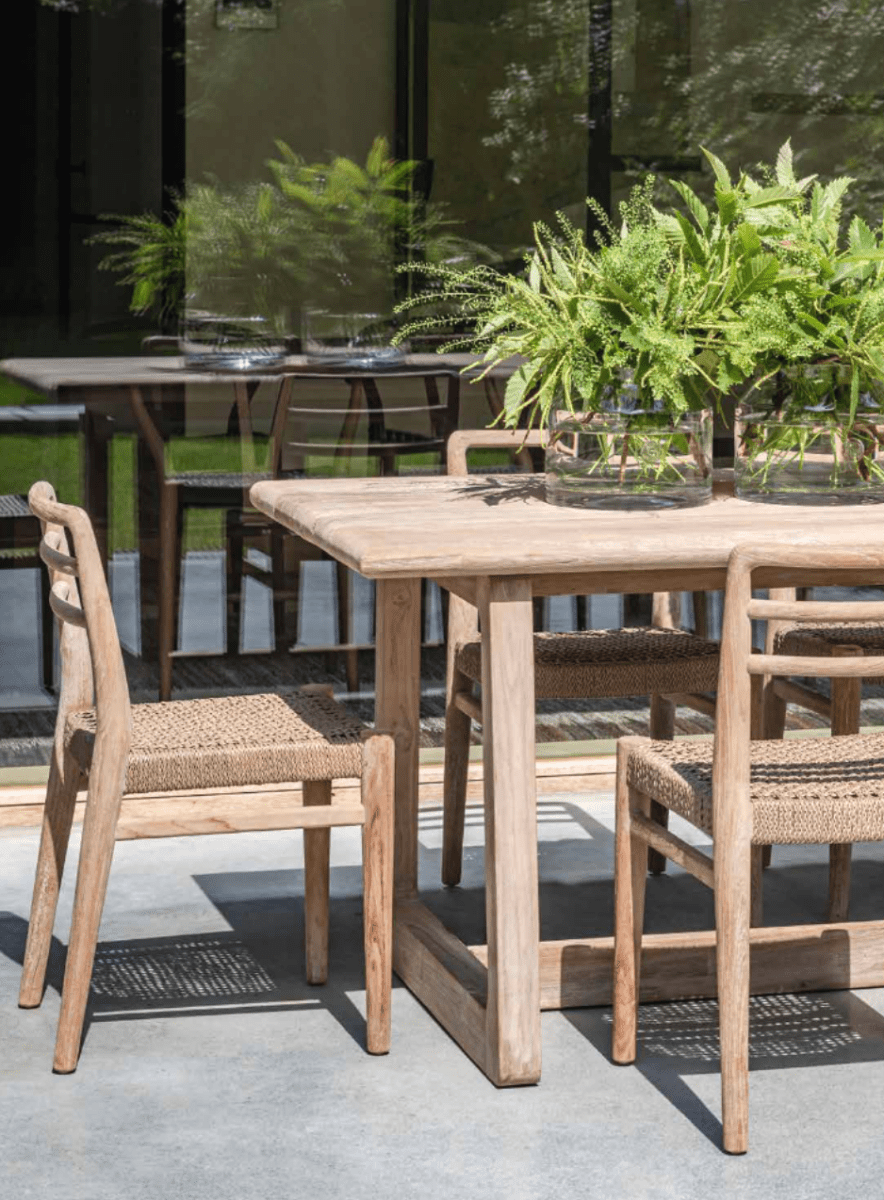Rectangular Table Dennis Large | Reclaimed Teak Natural Grey - NU PUUR & GROEN