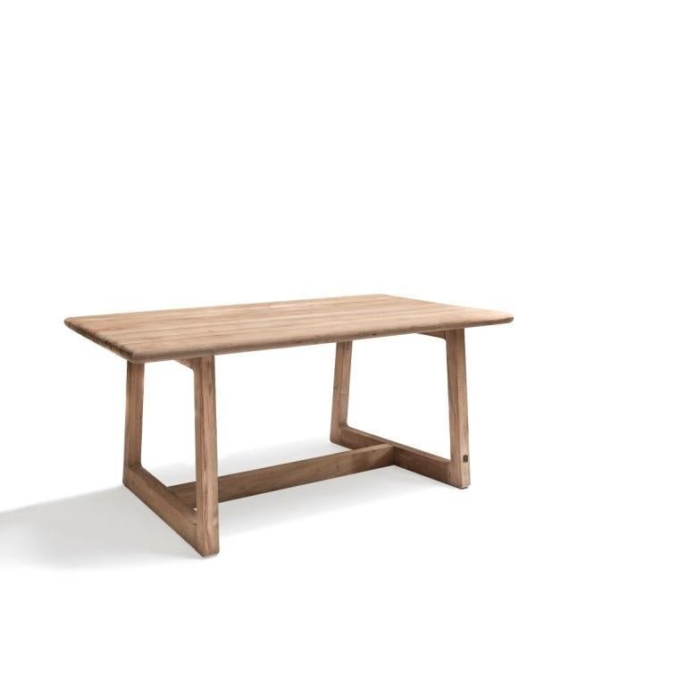Rectangular Table Dennis Small | Reclaimed Teak Natural Grey - NU PUUR & GROEN