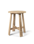 Round Bar Table Alex | Teak Natural Grey - NU PUUR & GROEN