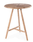Round Bar Table Faye | Teak Natural Grey - NU PUUR & GROEN
