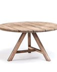 Round Table Anton Large | Reclaimed Teak Natural Grey - NU PUUR & GROEN