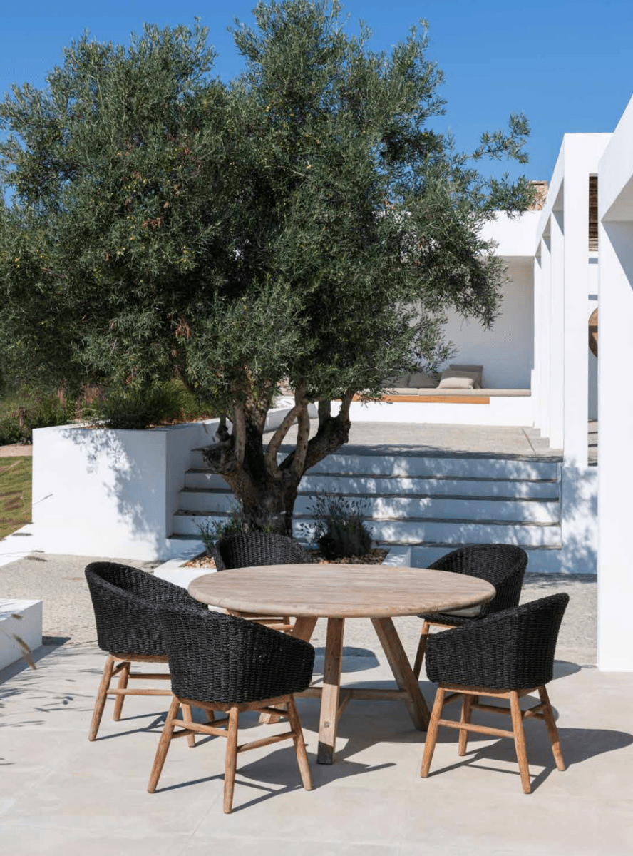 Round Table Anton Large | Reclaimed Teak Natural Grey - NU PUUR & GROEN