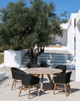 Round Table Anton Large | Reclaimed Teak Natural Grey - NU PUUR & GROEN