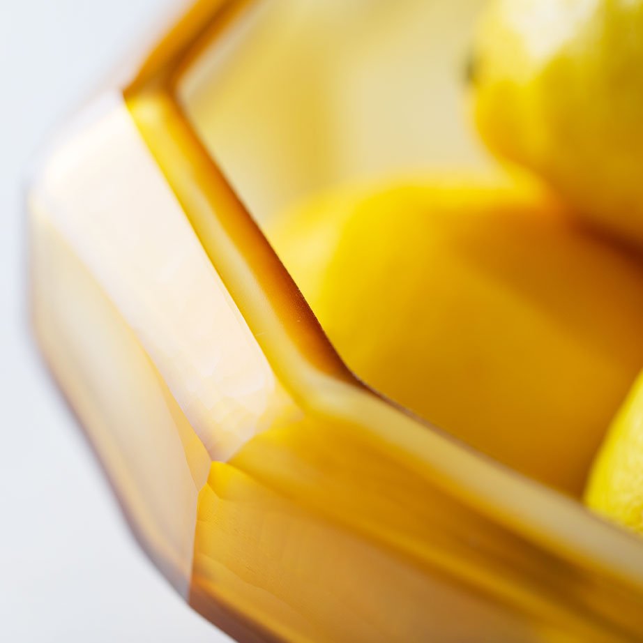 Schaal Cubistic | Clear/Gold - NU PUUR & GROEN