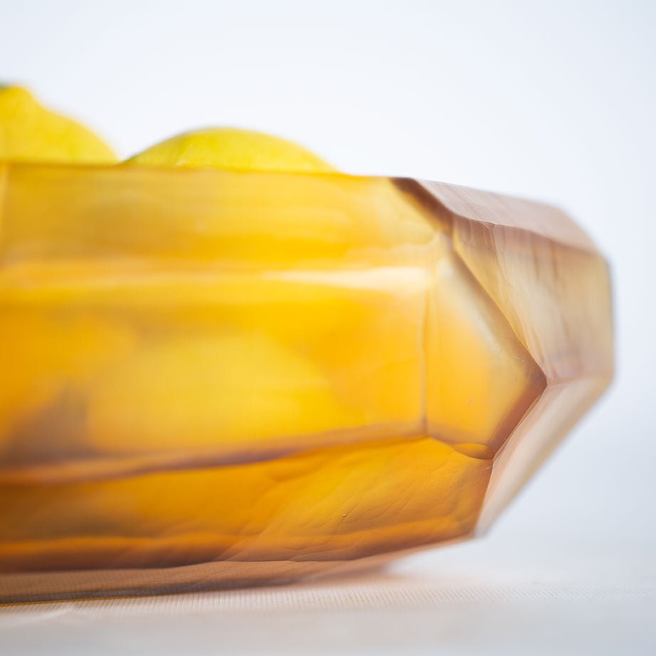 Schaal Cubistic | Clear/Gold - NU PUUR & GROEN