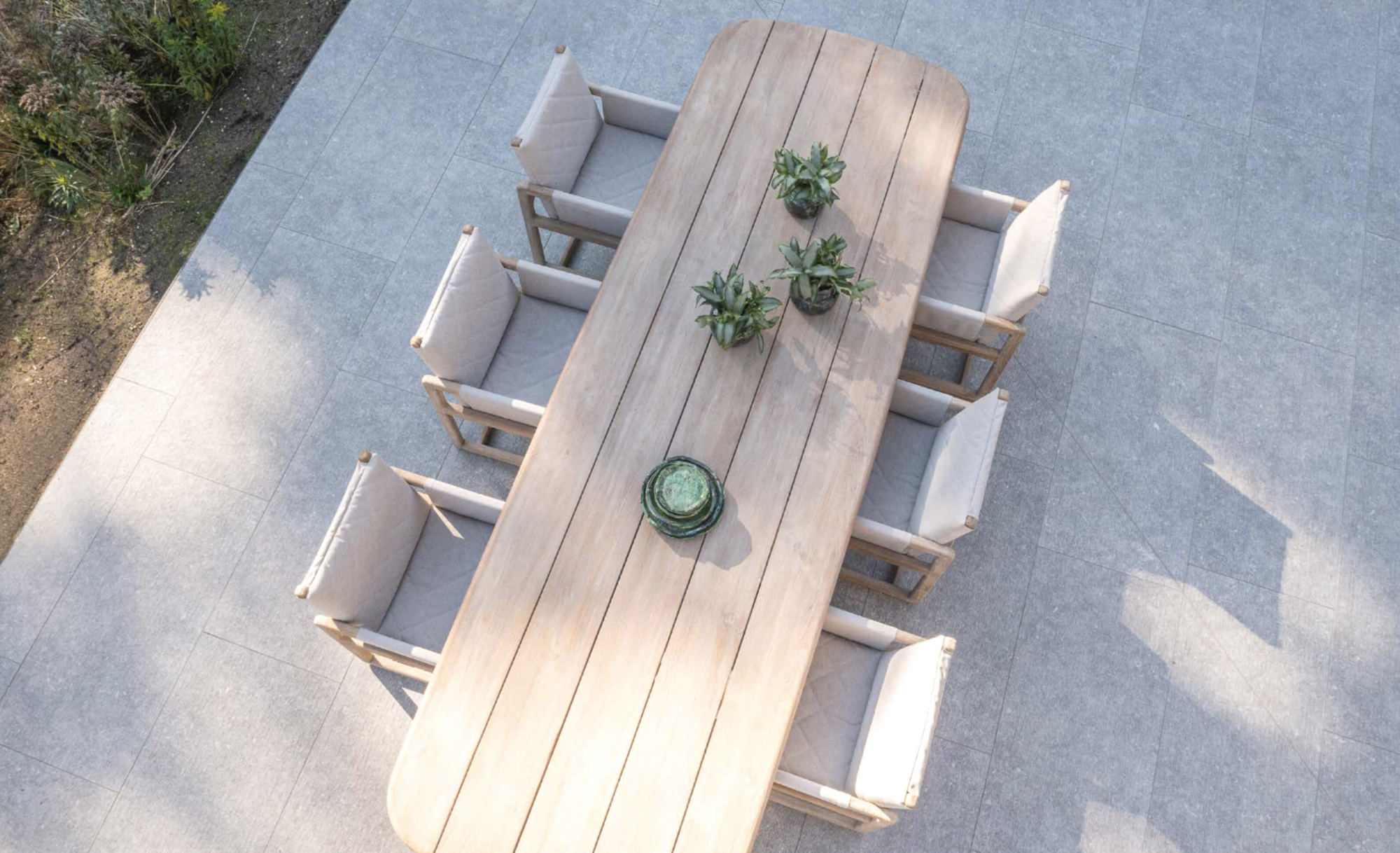 Dining Table Carlo | Teak Natural Grey