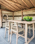 Bar Chair Jared | Teak Natural Grey / PE Wicker Antique Weed
