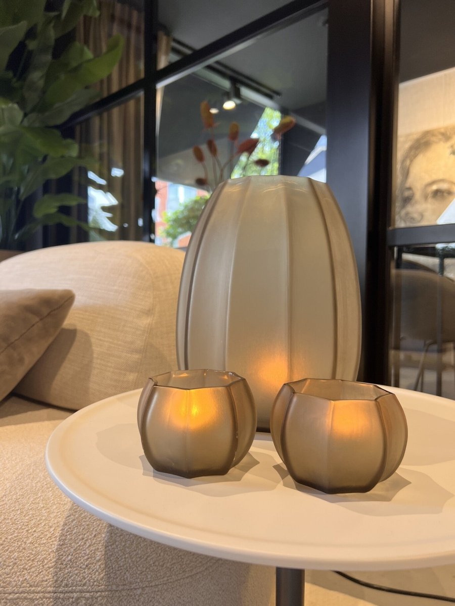 Set van 12 Luxe Oplaadbare LED-Theelichtjes - NU PUUR &amp; GROEN