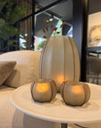 Set van 12 Luxe Oplaadbare LED-Theelichtjes - NU PUUR & GROEN