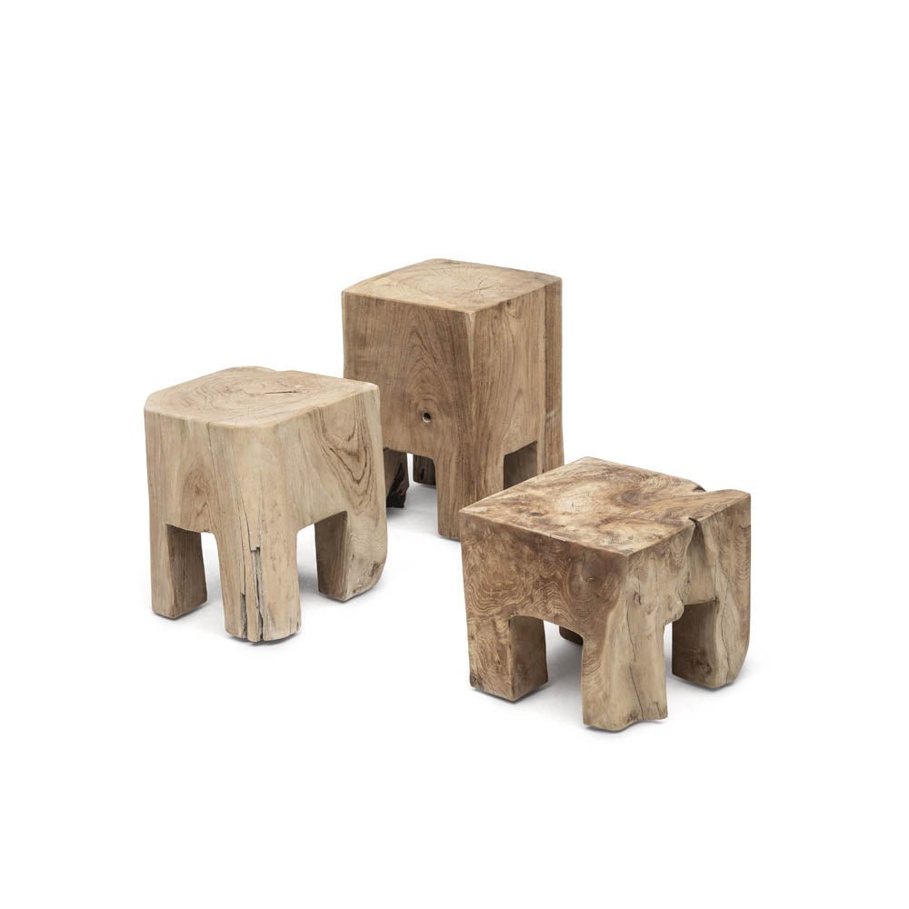 Side Table Doblo | Teak Root Natural Grey - NU PUUR & GROEN