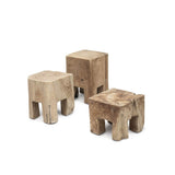 Side Table Doblo | Teak Root Natural Grey