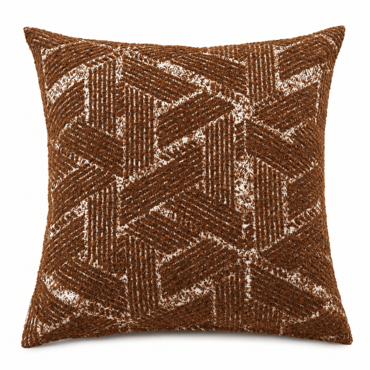 Sierkussen | Art Deco Camel Brown 50 x 50 cm - NU PUUR & GROEN